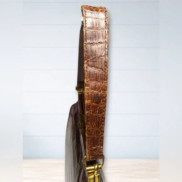 Vintage 1940’s-50’s - Genuine Crocodile Leather Women's Bag & Coin Purse - Picture 8 of 15